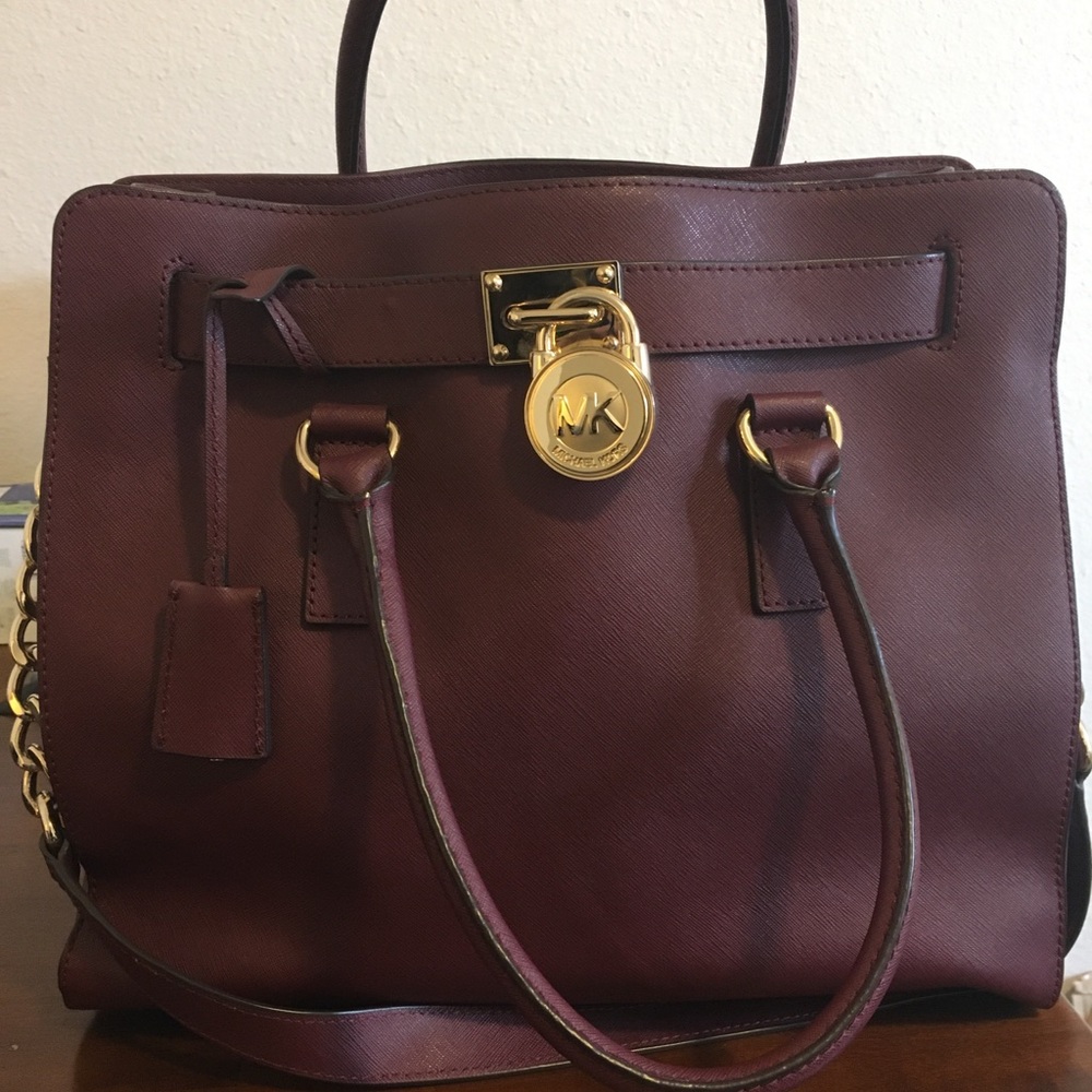 Large Michael Kors Hamilton Saffiano Tote Bag